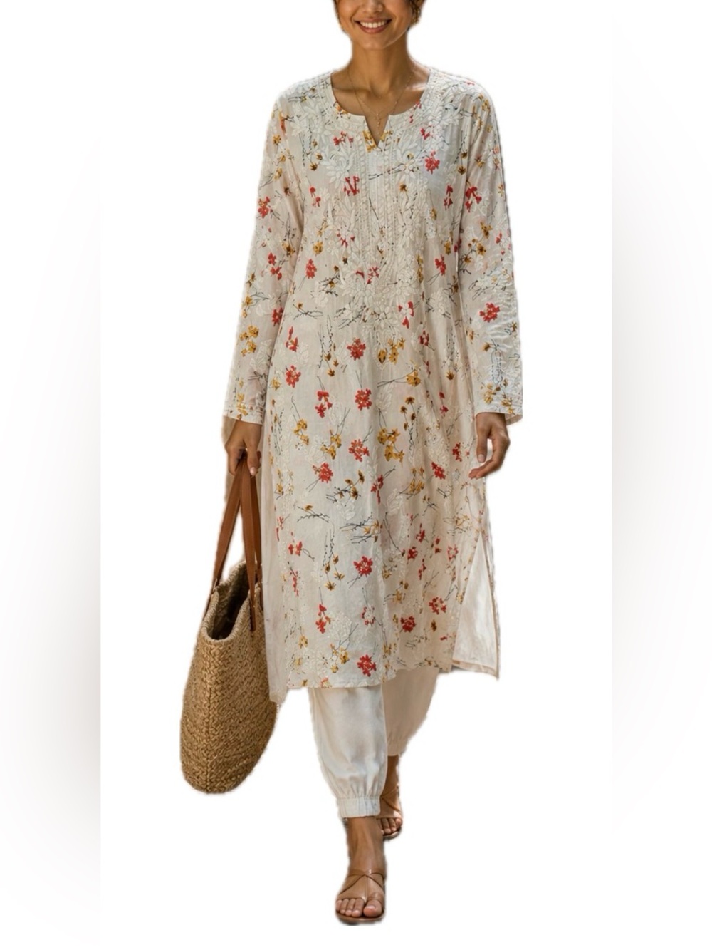 Floral Tunic/Punjabi. Women’s 44.